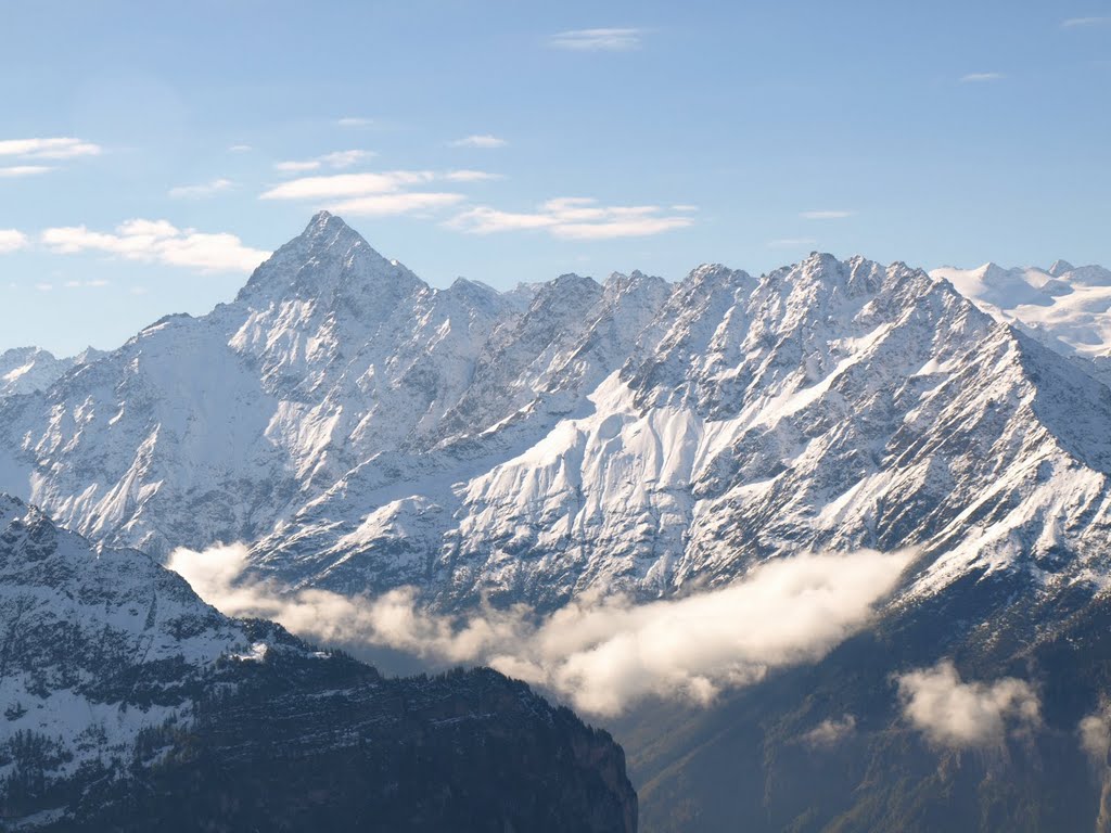 View from Planplatten, above Meiringen by Andrew-k