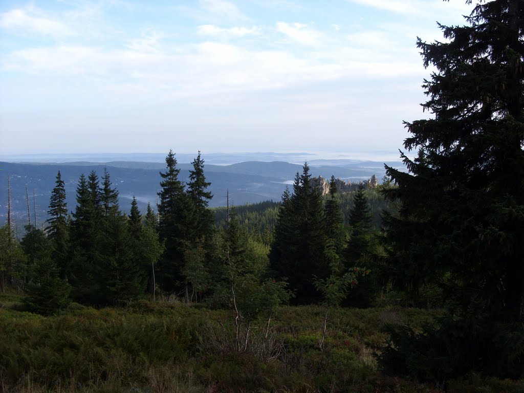 Niebieski szlak - widok na Borówcze Skały by kopperek