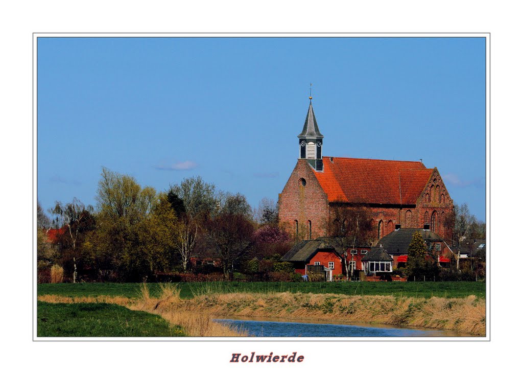 Kerk van Holwierde by Teunis Haveman