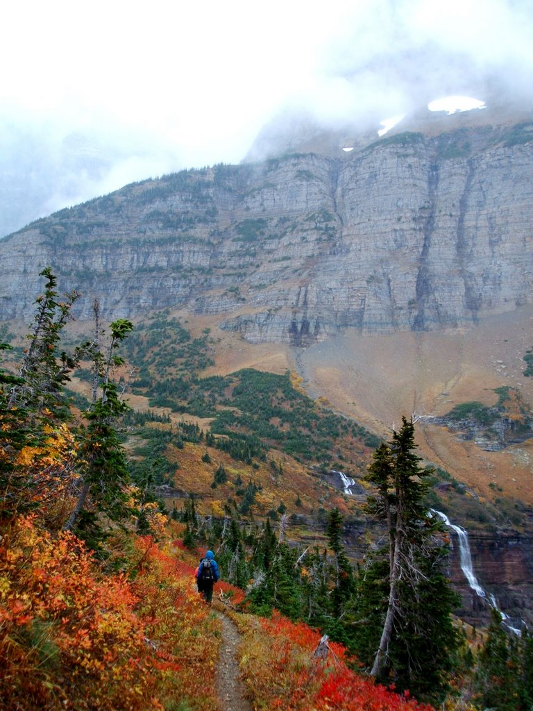 Morning Eagle Falls - Glacier National Park by walkaboutwest