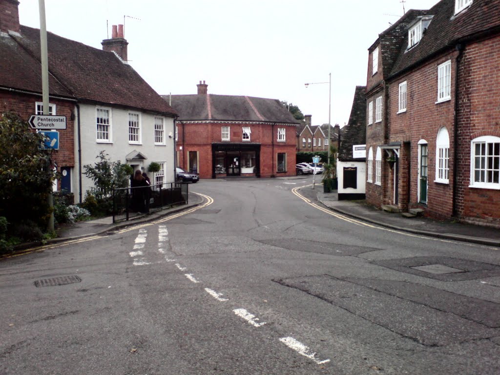 Out of Red Lion Lane, onto Long Bridge. Farnham. by serenetravelgirl