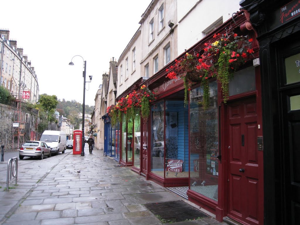 Bath - Street View, Shops at Walcot Street by Peter Mok