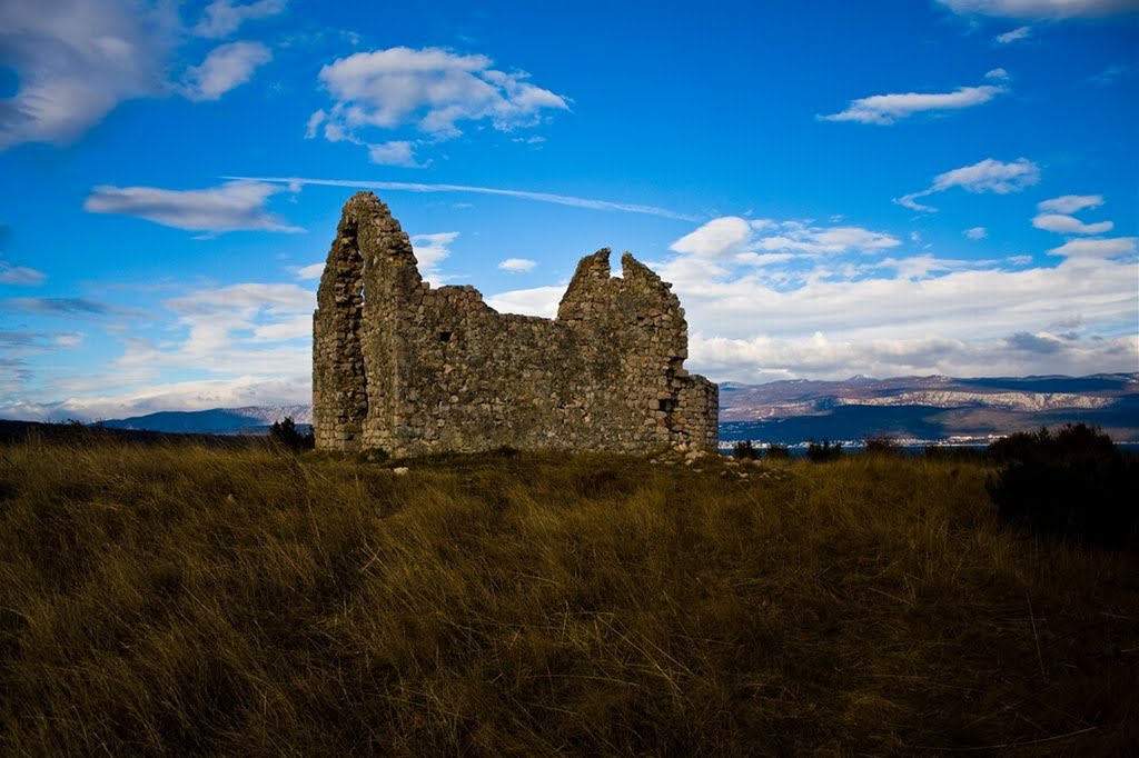 The remains of the chapel of Sv. Marko by pinezic