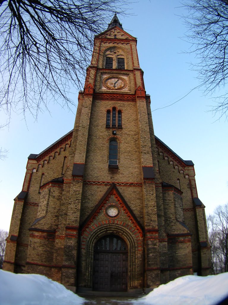 Tornakalns Lutheran church by Dmitrijs Purgalvis