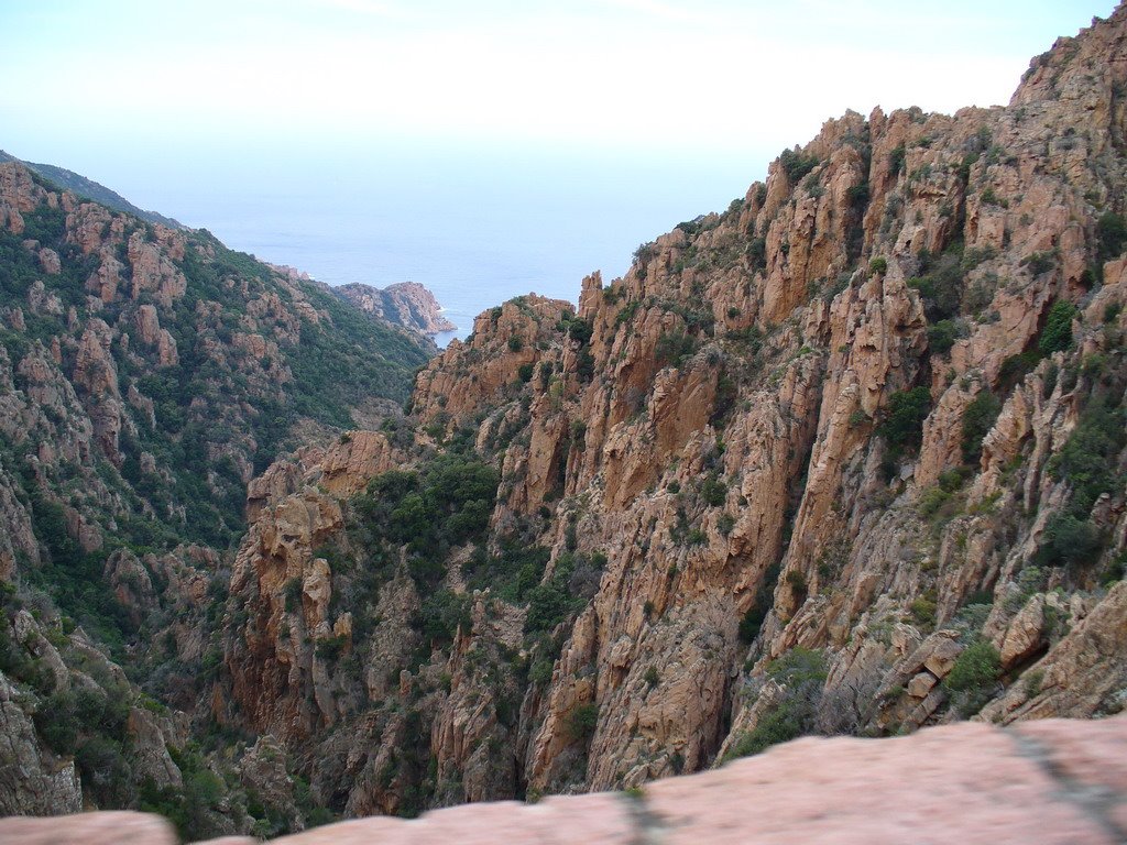 Corsica - Porto-Piana - deep clefts - Calanches by jeffwarder