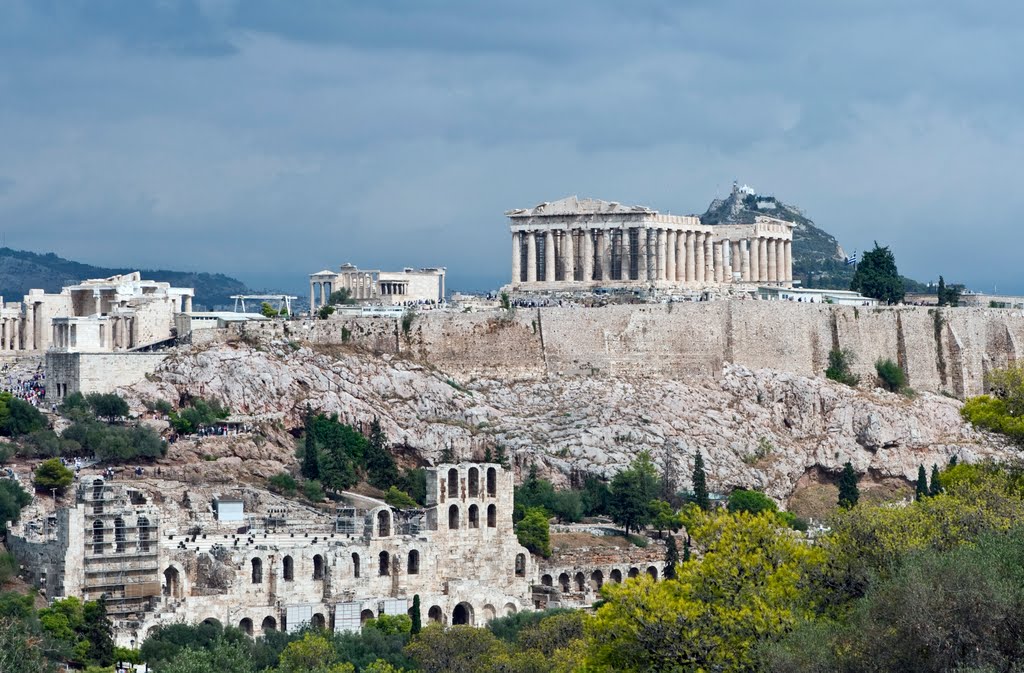 View of the Acropolis from Filopappou by Brett Lytle