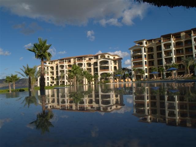 Expat community condos deveeloped on the el Mogote Peninsula across the harbor from La paz, mexico by raynorshine