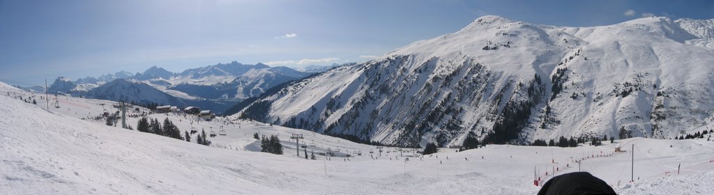 Panorama des pistes La plagne by houlala