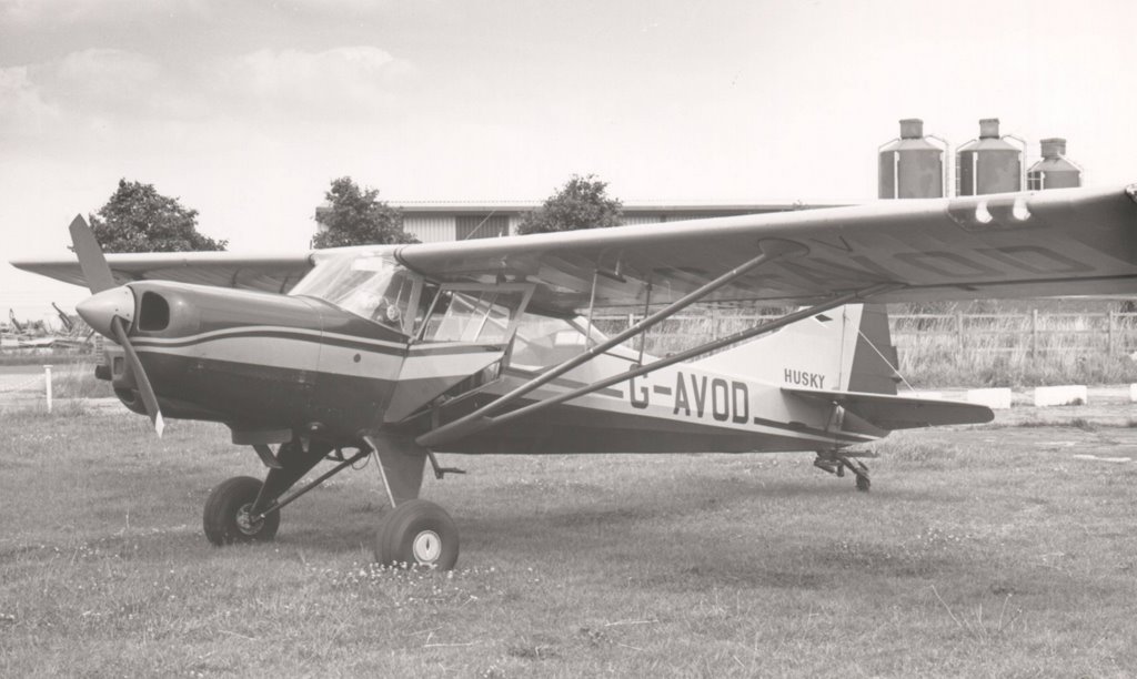 G-AVOD Beagle D.5/180 Husky at Sandtoft (EGCF) following an aerial photo sortie. by Martin Fenelon