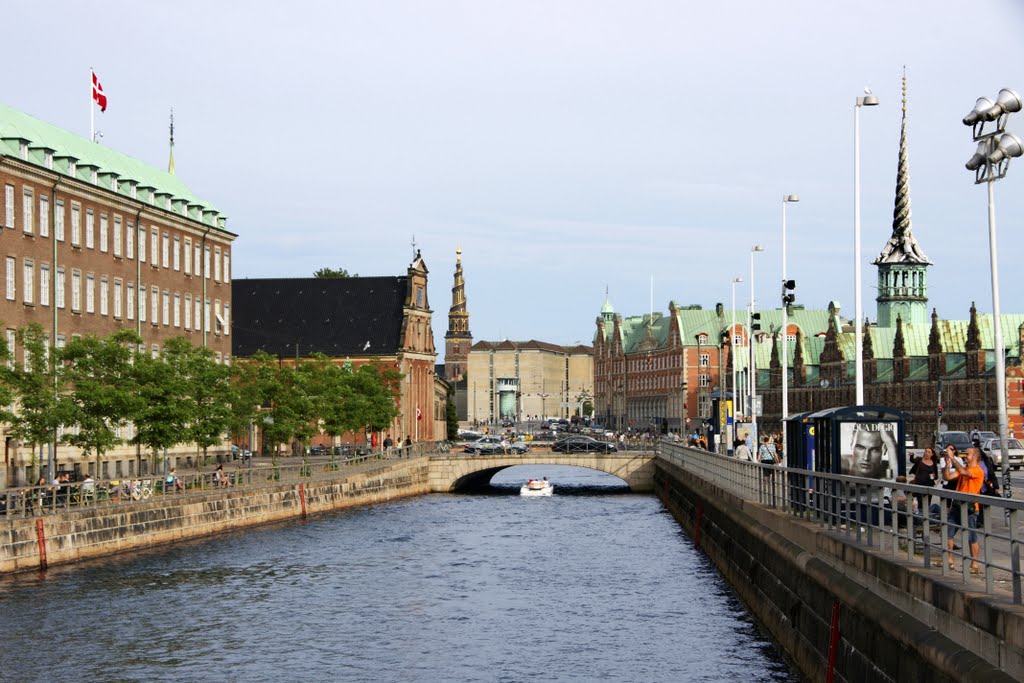 Copenhagen view with Borsen & Frelser Kirke by Andrey Sulitskiy