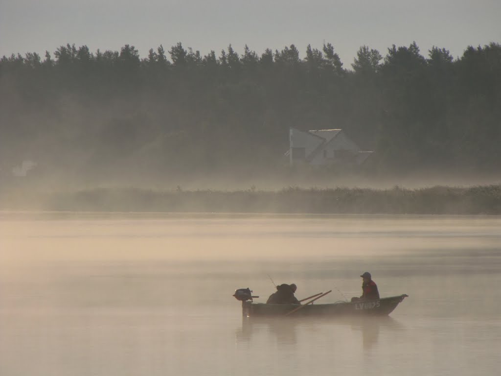 Foggy fishermen's by Dmitrijs Purgalvis