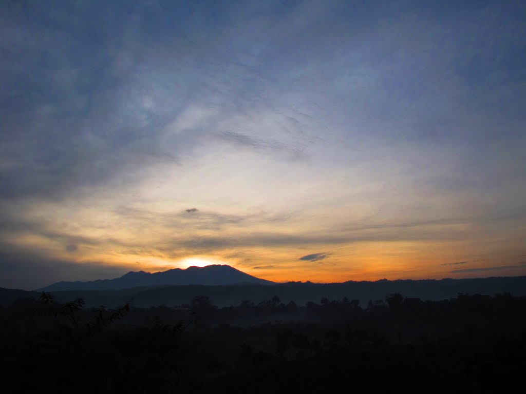 View of Burangrang Mountain from toll road by Iman N Soeriaatmadja