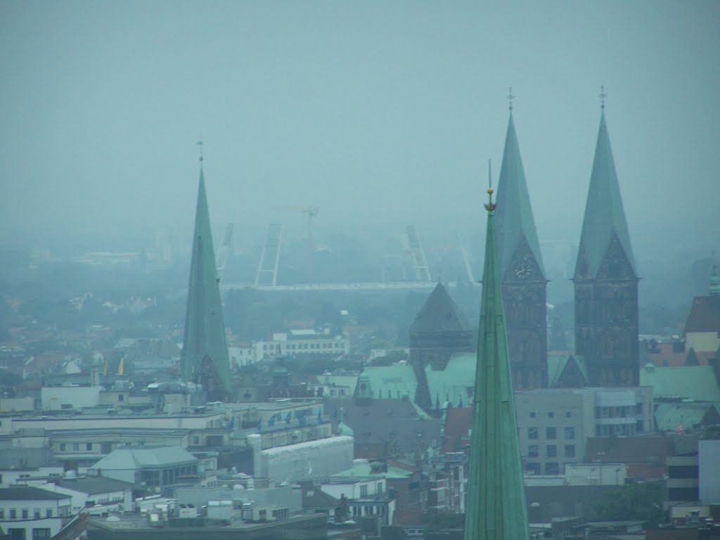 Blick vom Weser-Tower, Bremen by Mäldä