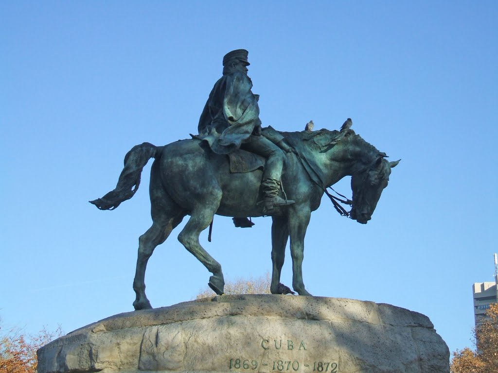 Estatua ecuestre de Martinez Campos, en el Retiro by helicongus