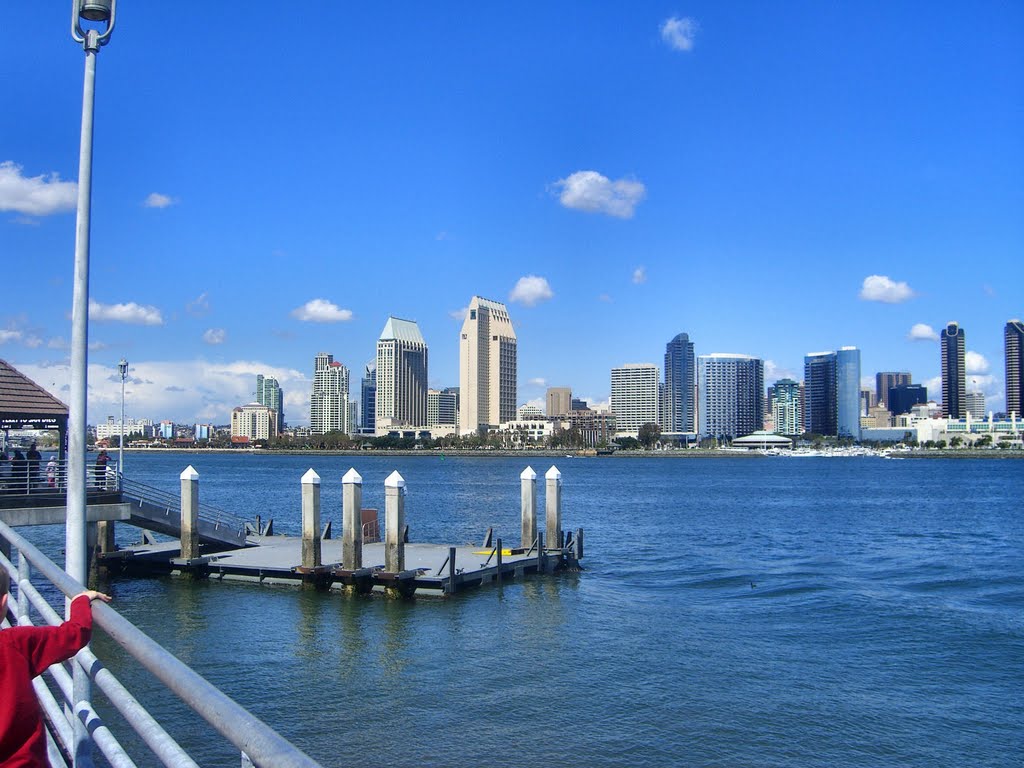 The San Diego skyline. by delightsnluv