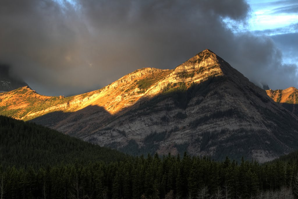 Wedge Pond Kananaskis October Sun Rise by mlmho