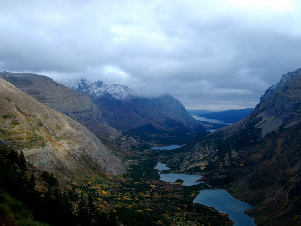 Swiftcurrent Pass towards Many Glacier - Glacier Nat'l Park by walkaboutwest