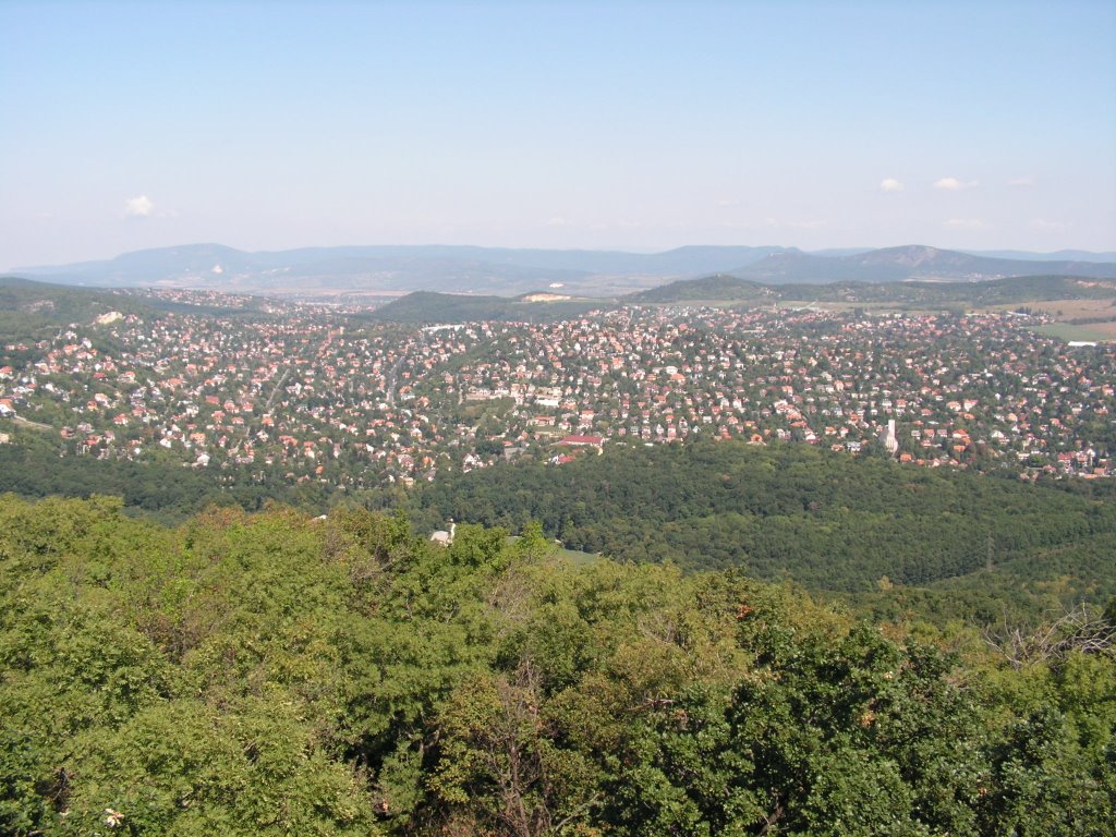 Hungary, Budapest, Nagy-Hárshegy, kilátás a kilátóból Máriaremete felé, SzG3 by szalay3