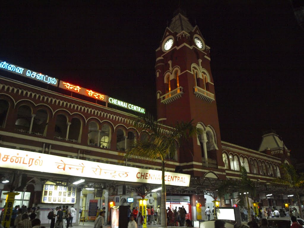 Chennai Central Railway Station, Chennai by Vijayan T