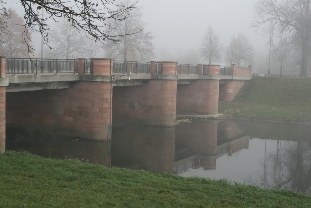 Morgennebel am Wehr by manderl