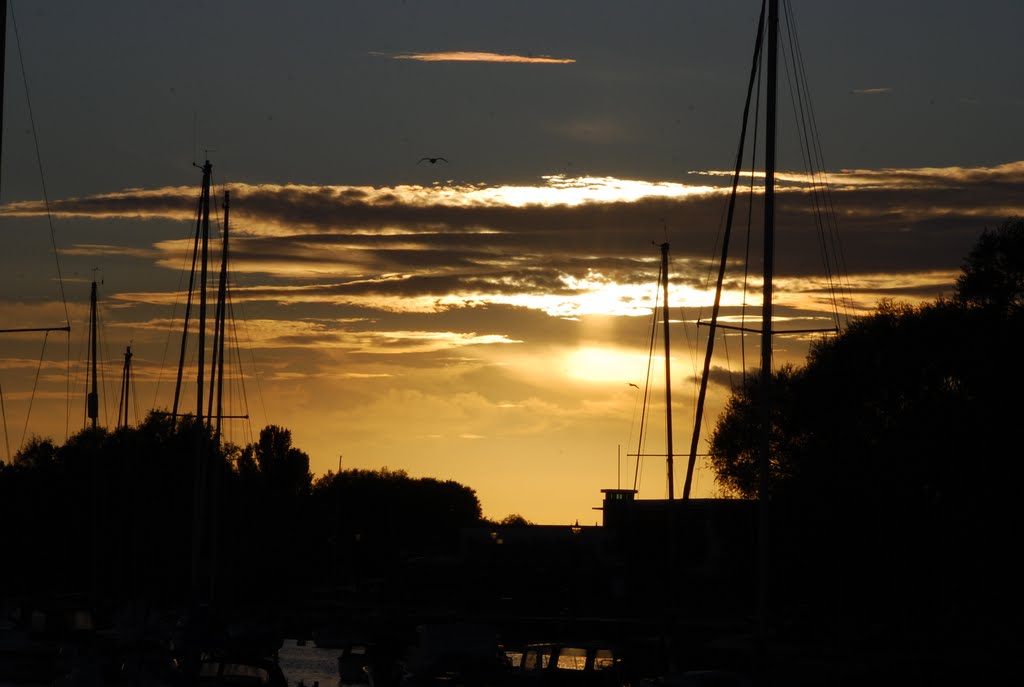 Christchurch Harbour at Sunset by Jeremy Clitheroe