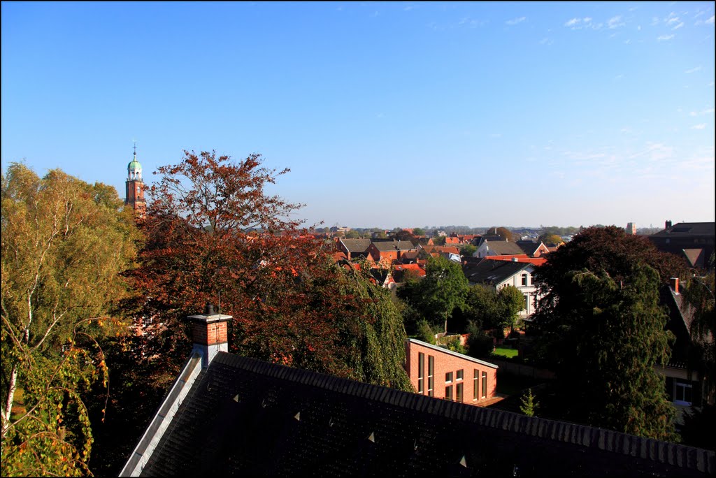 Leer: Uitzicht van de kerktoren van de Lutherse kerk by © Dennis Wubs