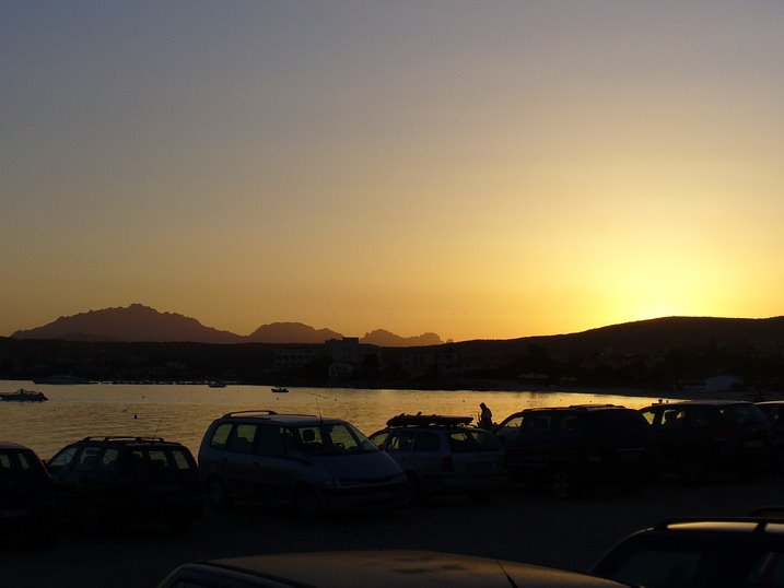 G Aranci - sunset - view of the beach towards south-west by jeffwarder