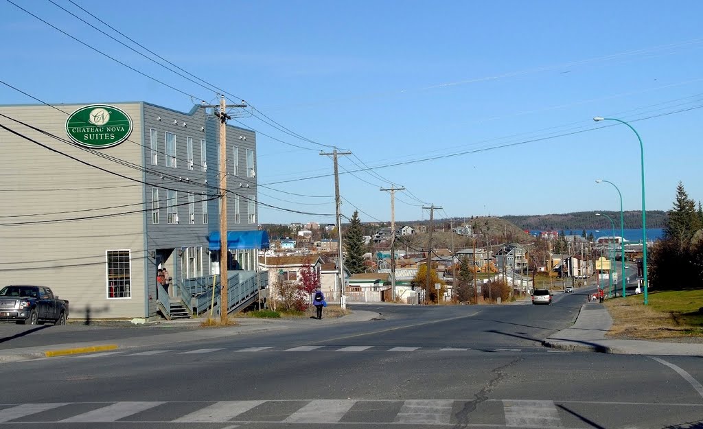 Road to the Old Town, Yellowknife, NT by R. Halim