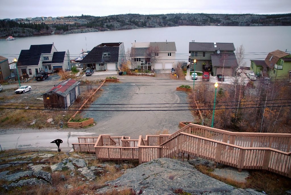 Raccine Road near the Pilot's Monument, Yellowknife by R. Halim