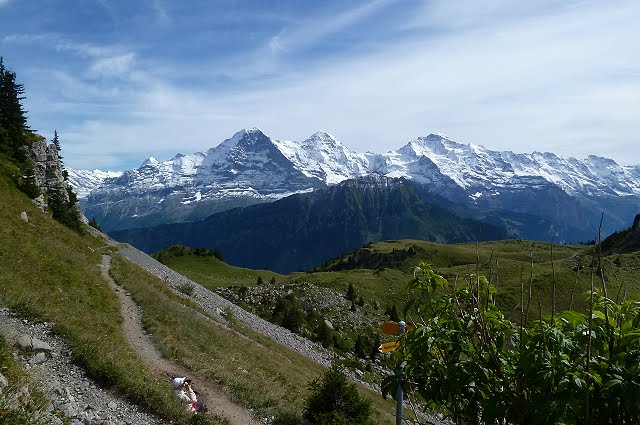 Eiger, Mönch und Jungfrau von der Schynigen Platte by Fotogruppe Edingen H…