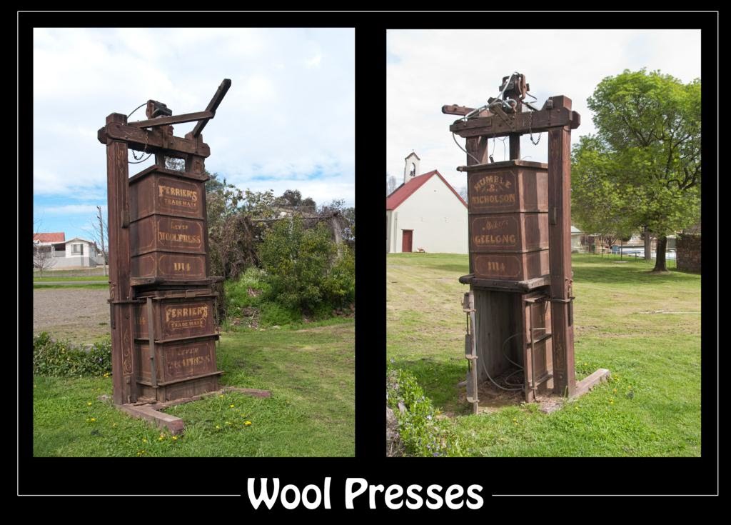 Old Wool presses. by Al Sweet