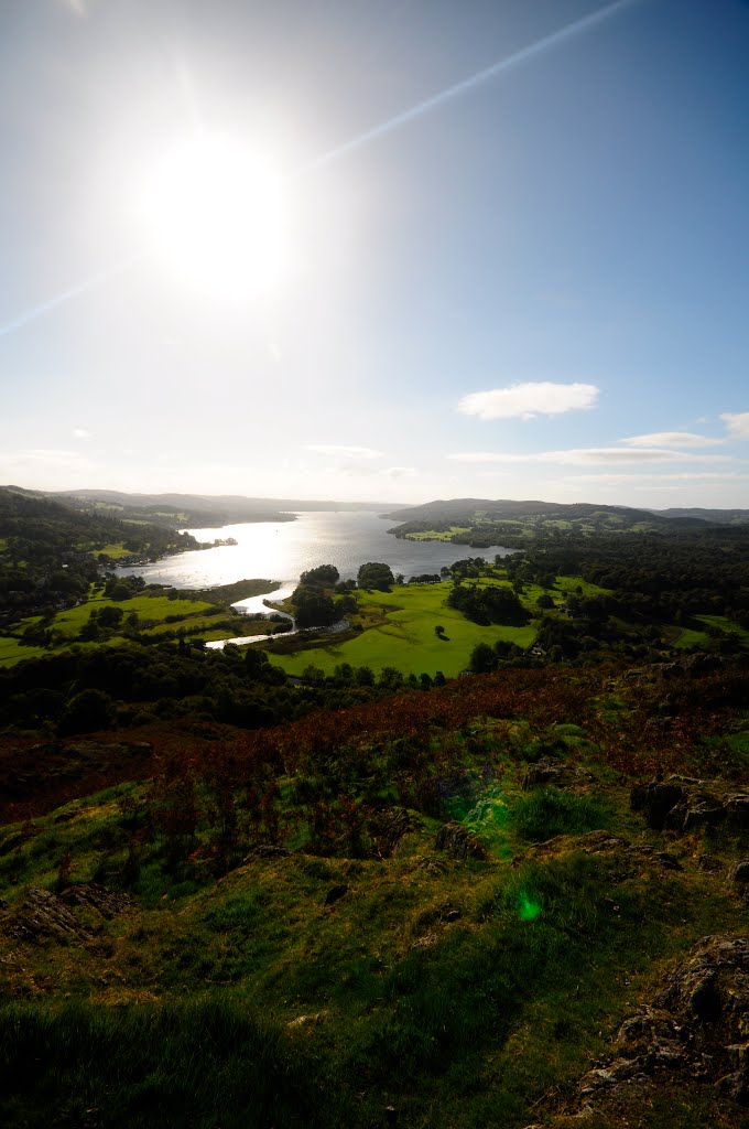 Windermere from Loughrigg. by Bob McCraight