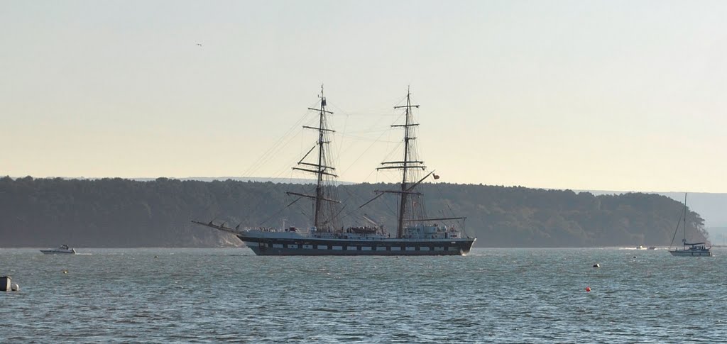 Lord Nelson Tall ship leaving Poole Harbour 10/10/10 by Hungry Mick