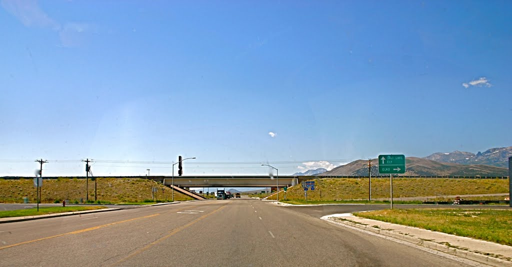 Freeway 80 overpass in Wells, NV by MICHAEL  JIROCH  &  www.michaeljiroch.com