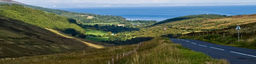 The String Road toward Brodick, Arran by Ian Besch