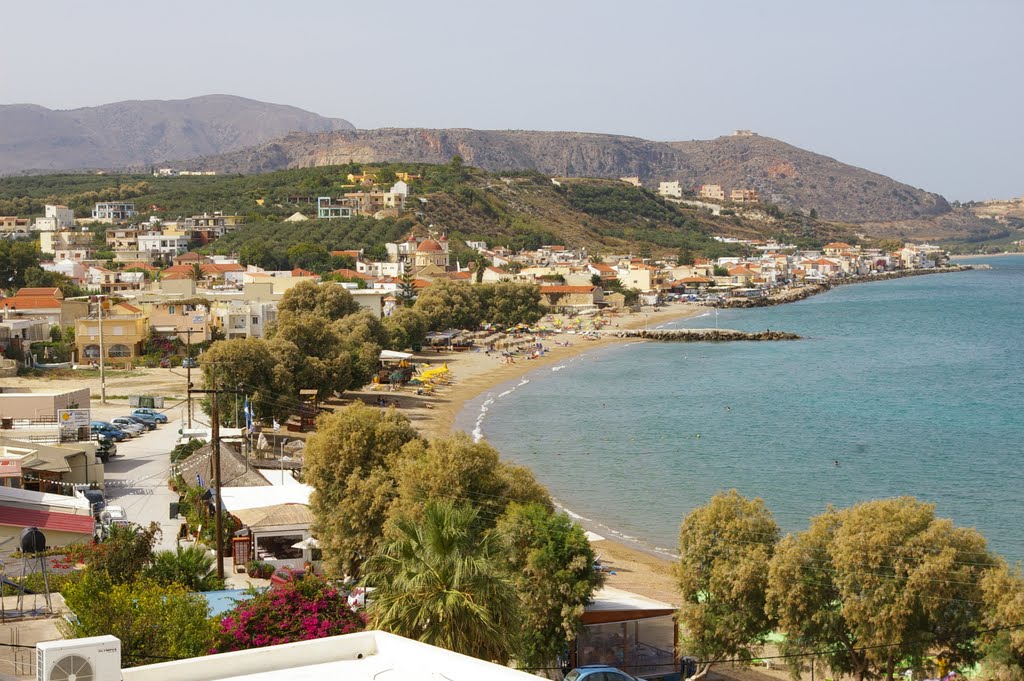 Panorama on the beach by Wibo Kalyves