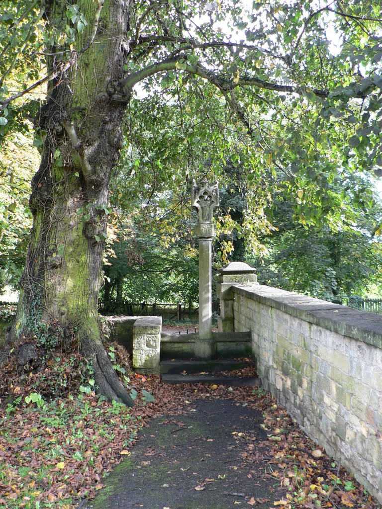 Stone stile entrance to the church grounds, Hickleton by Rod Jacobsen