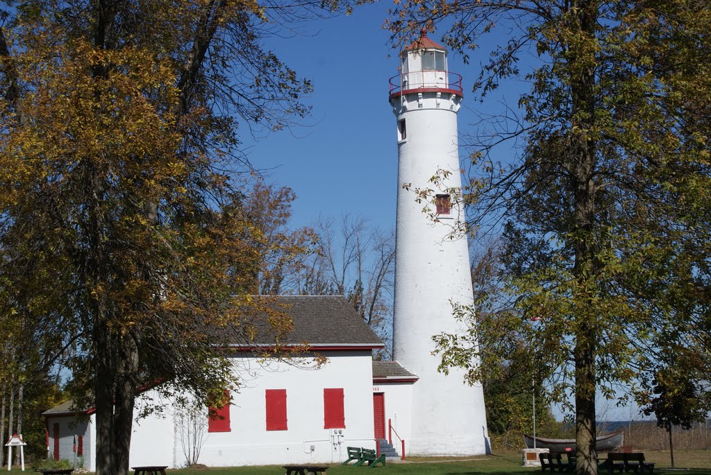 Sturgeon Point Lighthouse Lake Huron MI by Bluegill