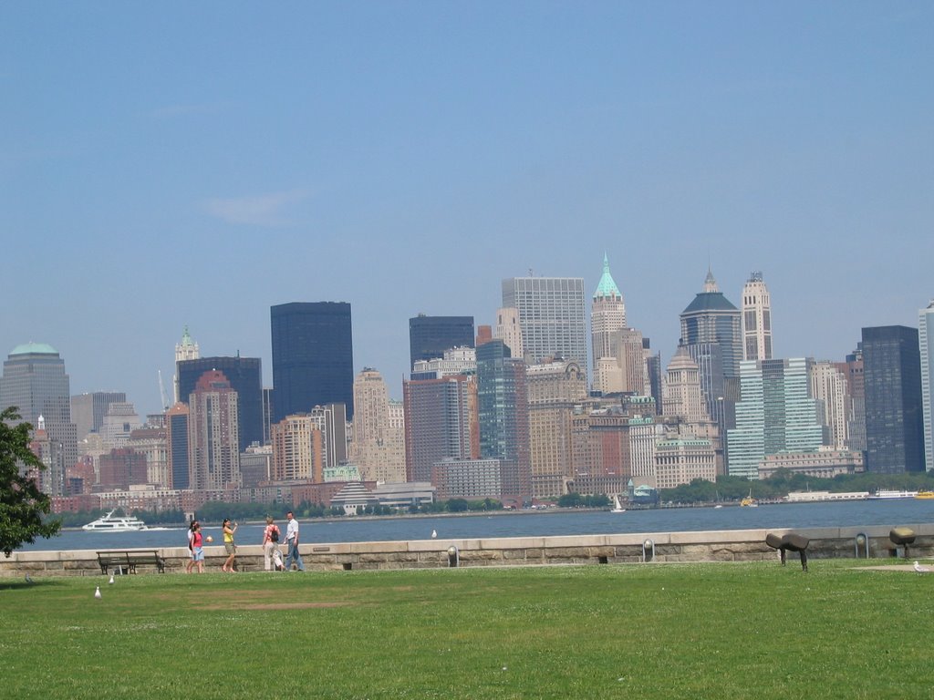 Lower Manhattan from Ellis Island by OK1166