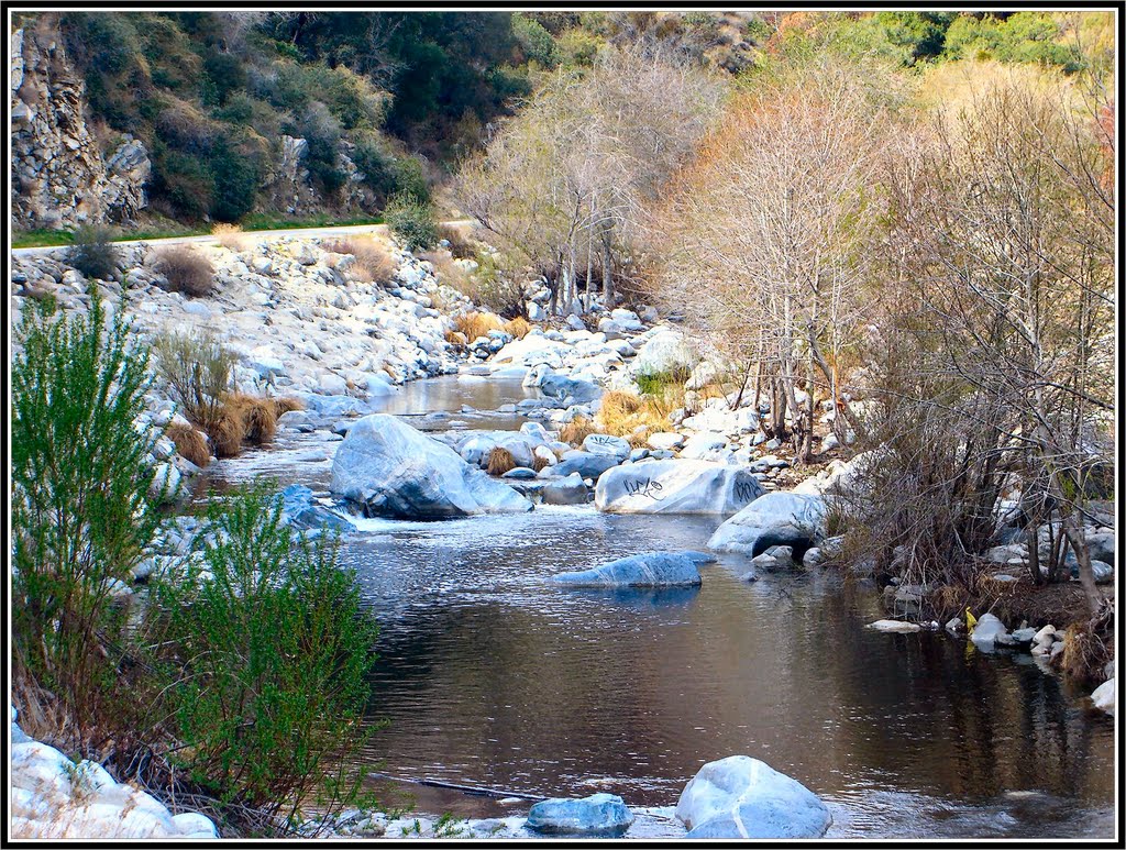 The west fork of the San Gabriel river off of hwy. 39 in Azusa canyon. by delightsnluv