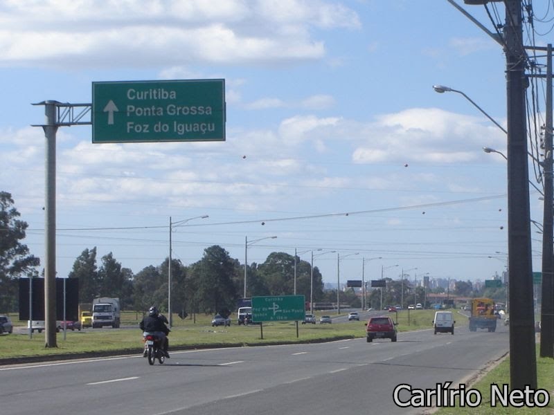 Curitiba/PR - Rodovia BR-116, próximo à saída para os Contornos Sul e Leste by Carlírio Neto