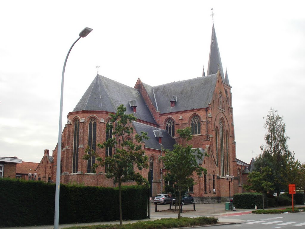 Eke : De Sint-Amanduskerk by Den Toerist