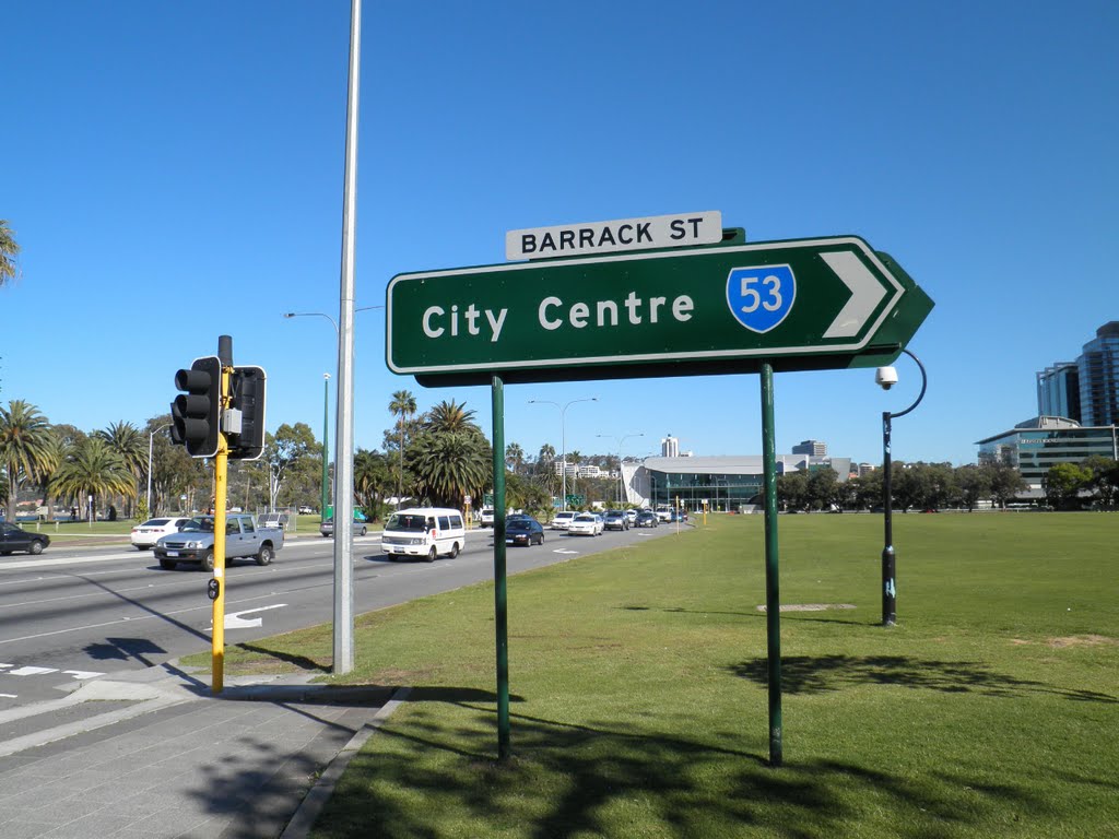 Barrack Street Sign by sugarbag1