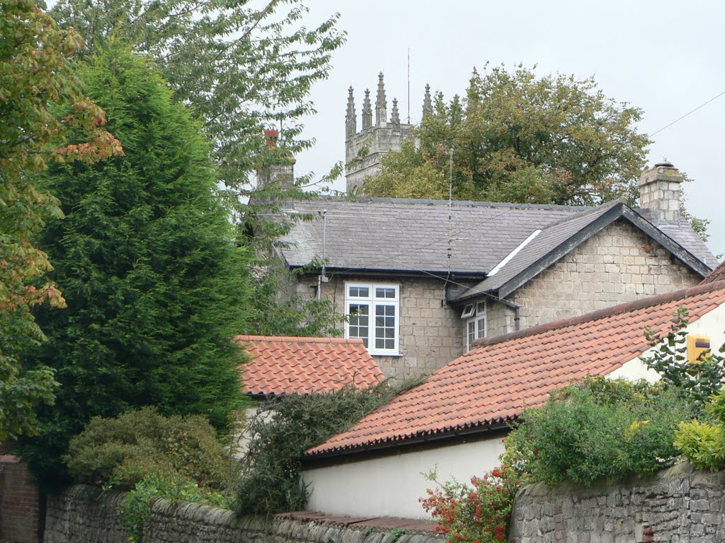 Rooftop views towards The Church of St John The Baptist - Wadworth by Rod Jacobsen