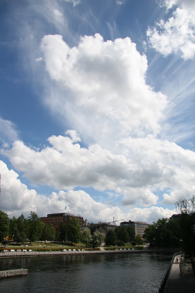 Clouds over downtown Tampere by Kimmo Lahti