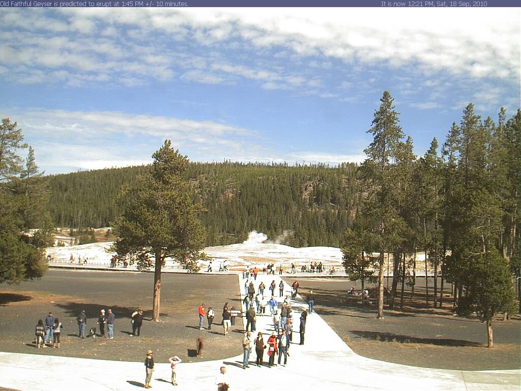 Web Cam view of Old Faithful by BandSLuke