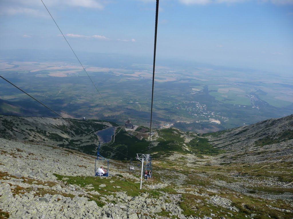 View from chairlift to Lomnické sedlo 2190m (Slovakia), summer 2009 by rdaniel