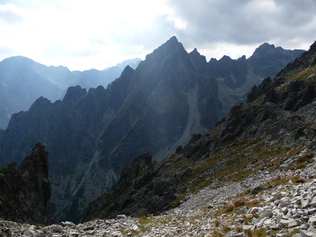 View from Lomnické sedlo 2190m (Slovakia), summer 2009 by rdaniel