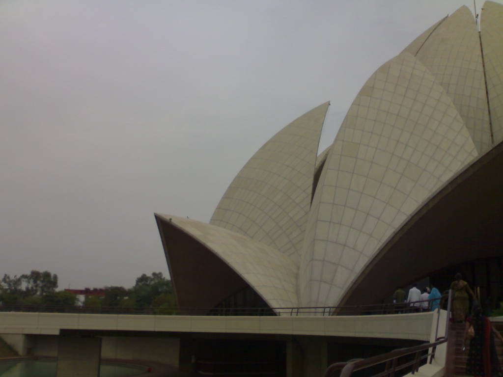 Left Portion of Lotus Temple, Delhi by Ameesh Gupta, Kanpur…