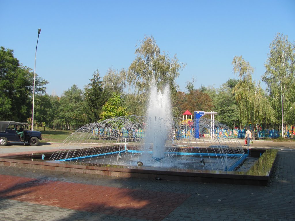 The fountain is playing by Evgeniy Tr